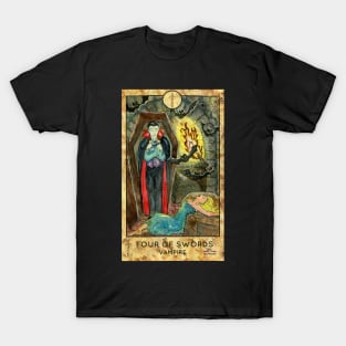 Four Of Swords. Major Arcana Tarot Card. T-Shirt